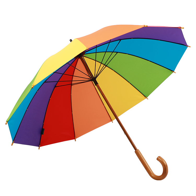 Manual Open and Manual Close Rainbow Umbrella TYS-S032